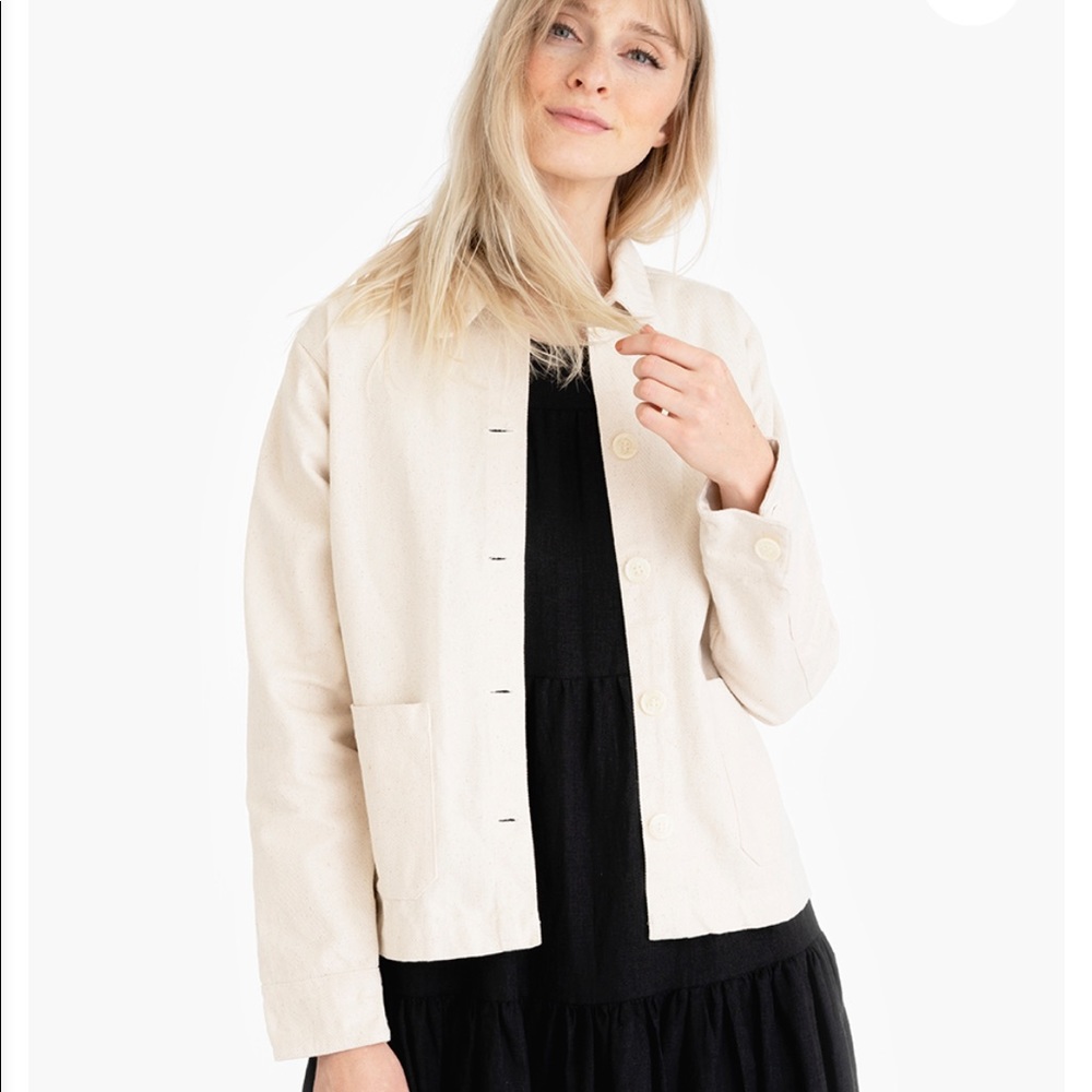 ISO TRIBE ALIVE CHORE JACKET AND HIGH RISE PANTS